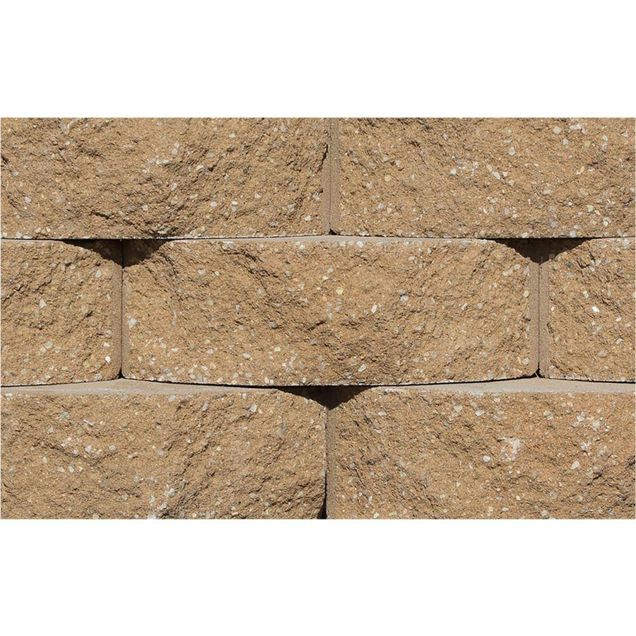 Rockwood Retaining Walls Cottage Stone Sandstone Concrete Garden Wall Block, 4 in. H x 12 in. W x 8.5 in. D, 96-Pieces/31.68 Sq.